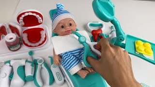 💸Toy ASMR💸Dental care  Dentist toy set unboxing  Blue Cute Ice cream toy unboxing  Satisfying [upl. by Alyworth875]