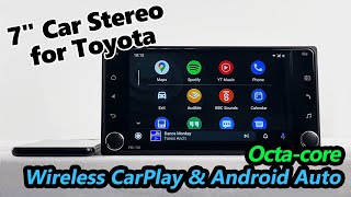 2021 Eonon Octacore Android 10 Toyota Car Stereo  Wireless CarPlay amp Android Auto [upl. by Htyderem]