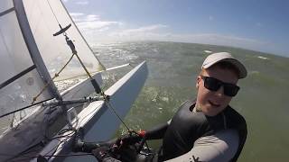 Nacra 58 20knots Keppel Bay Sailing Club May 2018 [upl. by Coleen348]