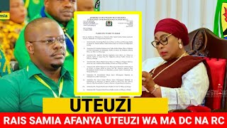 Breaking news RAIS SAMIA AFANYA UTEUZI WA MA RC DC NA KUHAMISHA WENGINE SABAYA BADO PAGUMU [upl. by Ruthven]