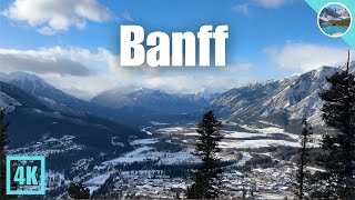 Amazing View of Winter Wonderland Banff from Tunnel Mountain 🇨🇦 [upl. by Ahsimaj107]