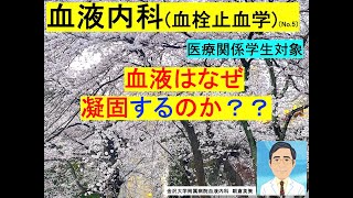 【血液内科（血栓止血学）5】血液はなぜ凝固するのか？ [upl. by Ardekahs298]