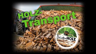 Firewood delivery Firewood transport Deutz Agroplus [upl. by Levins]