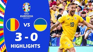 România vs Ucraina 30 Highlights  UEFA Euro 2024 [upl. by Jyoti]