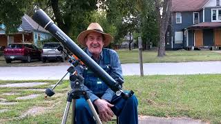 Celestron Astromaster 70mm900mm Refractor Telescope Review [upl. by Dodge]