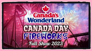 Canada Day Fireworks at Canada’s Wonderland  Full Show 2023 [upl. by Fayina]