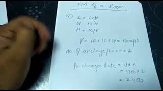 CFM calculation [upl. by Burnie]