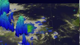 GPM Satellite Sees Tropical Depression 9 Dropping Heavy Rainfall [upl. by Nelyt]