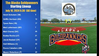 PannerVision Presents Alaska Goldpanners vs Sawtooth Sockeyes 71224 [upl. by Ibloc]