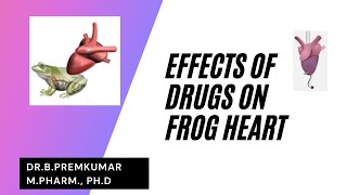 Effect of Drugs on Isolated Frog Heart [upl. by Adnawad]