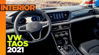 VOLKSWAGEN TAOS 2021 INTERIOR  todos los detalles [upl. by Fadil233]