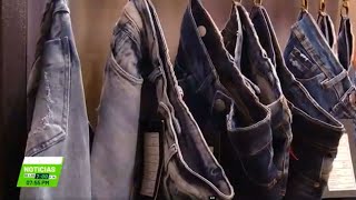 Segundo día de Colombiatex jeans con texturas tendencia en 2024  Teleantioquia Noticias [upl. by Yanehs]