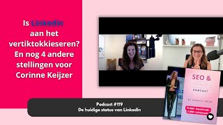 119 Vertiktokkiesering van LinkedIn met Corinne Keijzer [upl. by Borg]