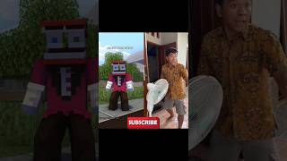 Original vs Animation  Labubu Nyamar Jadi Pocong minecraft comedy [upl. by Row]