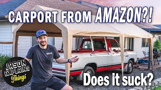 Is a Portable Carport From Amazon Any Good [upl. by Levey]