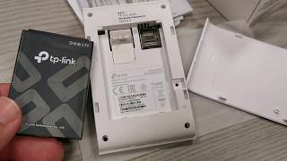 TPLink 4G LTE Mobile WiFi M7300 Unboxing [upl. by Tuckie]