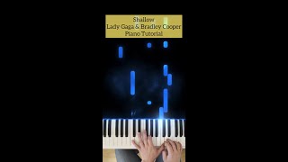 Shallow by Lady Gaga amp Bradley Cooper Piano Intro Tutorial [upl. by Martsen24]