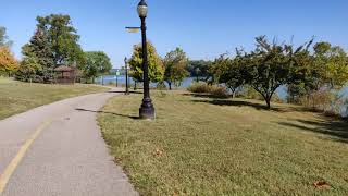 Take a Bike ride in historic Aurora Indiana along the Ohio River  POV  River Cities Bike Share [upl. by Cock58]