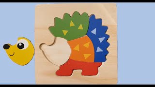 Help de dieren met puzzels maken l baby dreumes peuter kleuter toddler  leerzaam  kinderfilmpjes [upl. by Naltiac]