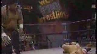 Edge as wcw jobber Damon Striker vs meng [upl. by Livy]