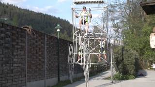 Radstädter Radgarten Die größte Hochzeitsrikscha mit Hollywoodschaukel [upl. by Anitsirhcairam]