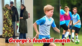 William amp Catherine were spotted at Prince Georges football match at Lambrook School [upl. by Naginnarb]