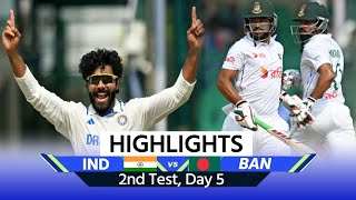 India vs Bangladesh Kanpur Test Highlights IND vs BAN 2nd Test RohitJaiswal  Full Highlights [upl. by Maryjo776]