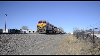 CBTB PART 247 123023 lead KCS ES44AC 2 CP grain train with 2 ES44AC AC4400CW CP No horn show [upl. by Rovit697]