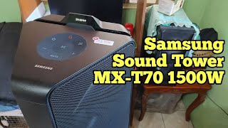 Unboxing Special Features and Sound Test of the Samsung MXT70 1500W Sound Tower [upl. by Gaughan]