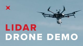 UAV Drone Lidar Sensor Demo [upl. by Irtimid926]