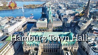 The majestic Hamburg Town Hall  Germany 🇩🇪 Hamburg Rathaus Deutschland [upl. by Aisatnaf]