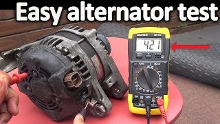 How to Test an Alternator  Testing the Voltage Regulator Diode rectifier and Stator [upl. by Aynatal]