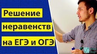 Решение неравенств на ЕГЭ и ОГЭ Метод интервалов [upl. by Ixela]