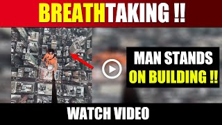 Man Stands on the top of Iconic Empire State Building in New york City  Watch What Happens Next [upl. by Klemm243]