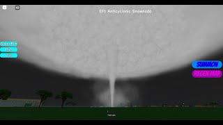 Anticyclonic Snownado  Roblox Tornado Destruction [upl. by Leeban]