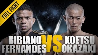 ONE Full Fight  Bibiano Fernandes vs Koetsu Okazaki  The Beginning Of His Reign  May 2013 [upl. by Leinnad]