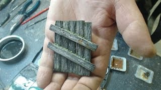 Holz altern im Modellbau  Wood weathering in model [upl. by Hseyaj]