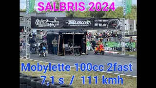 Salbris 2024  Mobylette 100cc 2Fast [upl. by Ltihcox659]