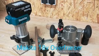 Makita 18v Overfræser DRT50ZJ [upl. by Lambart920]