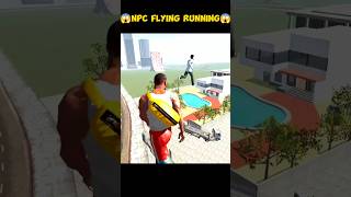 NPC FLYING RUNNING MODE ON INDIAN BIKE DRIVING 3D 😱 gaming bikedrive shortsviral [upl. by Olegnad]