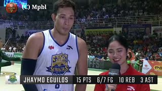 JHAYMO EGUILOS 15 PTS 67FG 10 REB 3 AST Best Player of the Game [upl. by Huang]