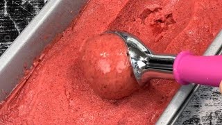 Voici la meilleure glace de cet été 🍦 Sorbet fraise menthe express sans temps dattente 🍓 [upl. by Eikkin]