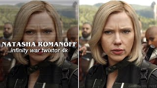 natasha romanoff infinity war all scenes  twixtor scenepack [upl. by Berkshire]