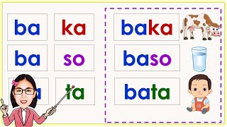 Filipino Reading Lesson  Pagbasa ng salitang may dalawang pantig  Magsanay at matutong bumasa [upl. by Iridissa]