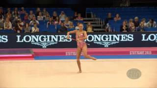 Margarita MAMUN RUS 2015 Rhythmic Worlds Stuttgart  Qualifications Clubs [upl. by Scornik427]