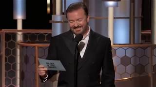 Ricky Gervais Globos de Oro 2020 Subtitulado en Español [upl. by Sybille]