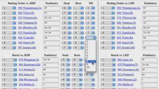 Scoresheet Fantasy Baseball How to use the Online Lineup Card [upl. by Minne46]