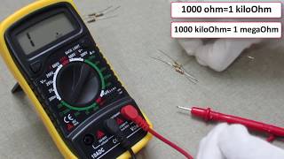 How do i Check and Measure Resistor Value With Digital Multimeter [upl. by Natehc]