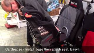 Klippan Triofix  Installation with Isofix [upl. by Yseulte]