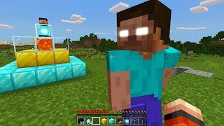 How to spawn herobrine in minecraft pe 100 works [upl. by Boigie781]